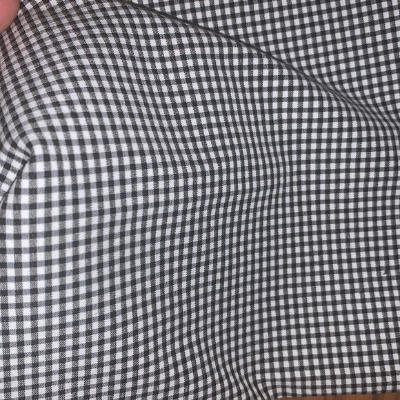 shier black and white plaid  pants, stretchy thick fabric - Picture 2 of 3